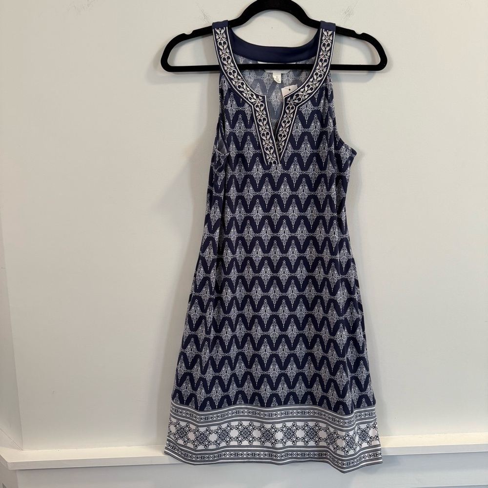 Women’s Magnolia Navy Blue Sleeveless mini Dress size SP - Picture 1 of 4